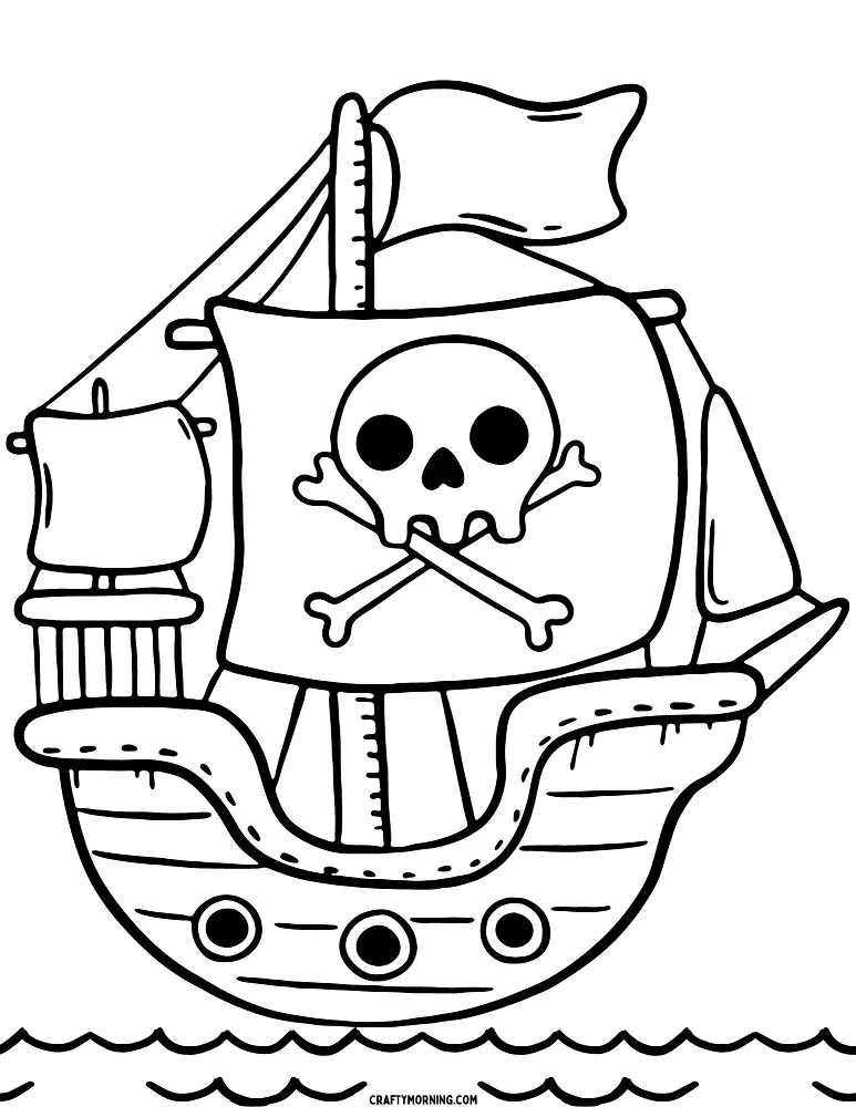 Desenhos de Navios de Guerra Para Colorir 23