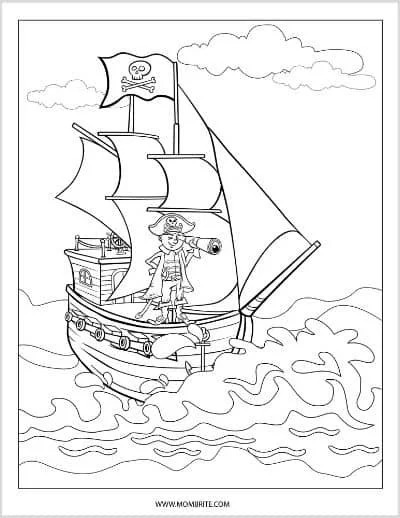 Desenhos de Navios de Guerra Para Colorir 27