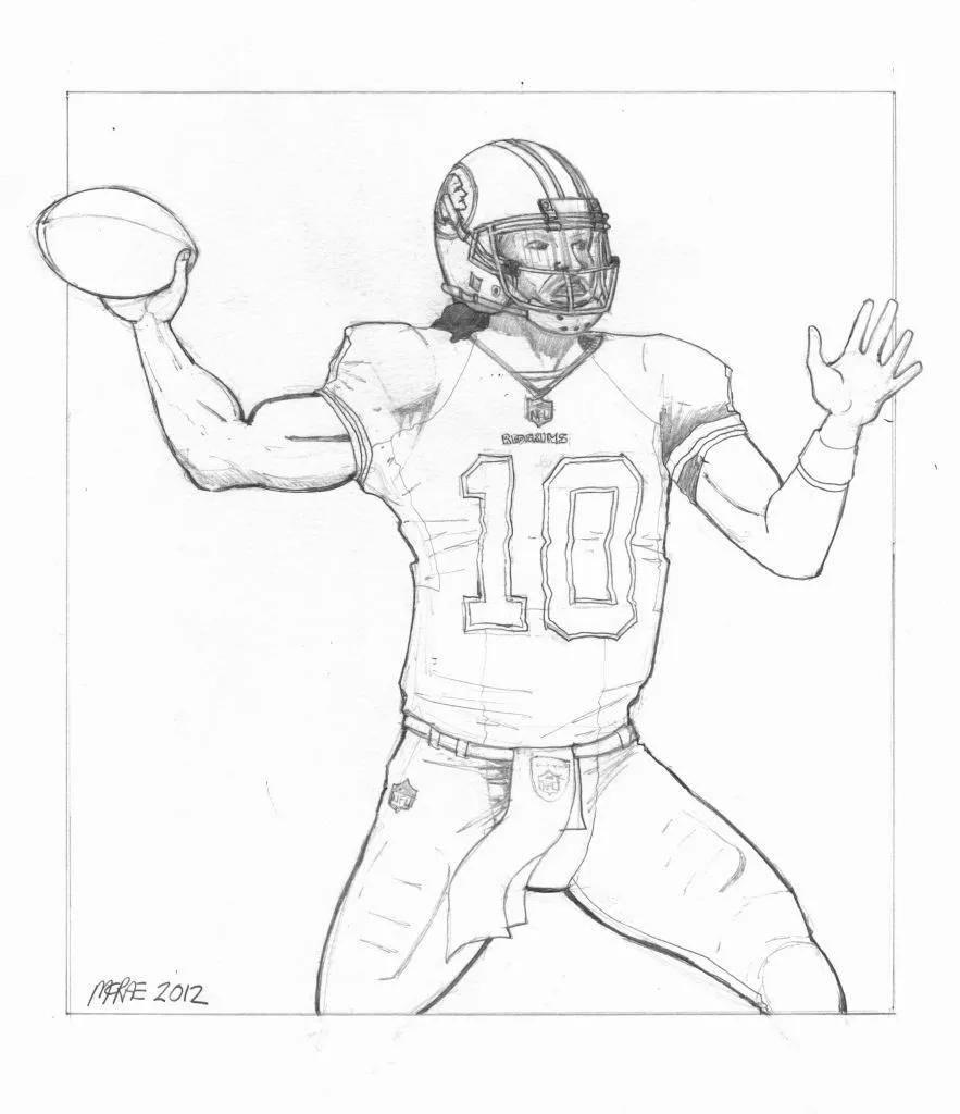Washington Commanders Coloring Pages 4