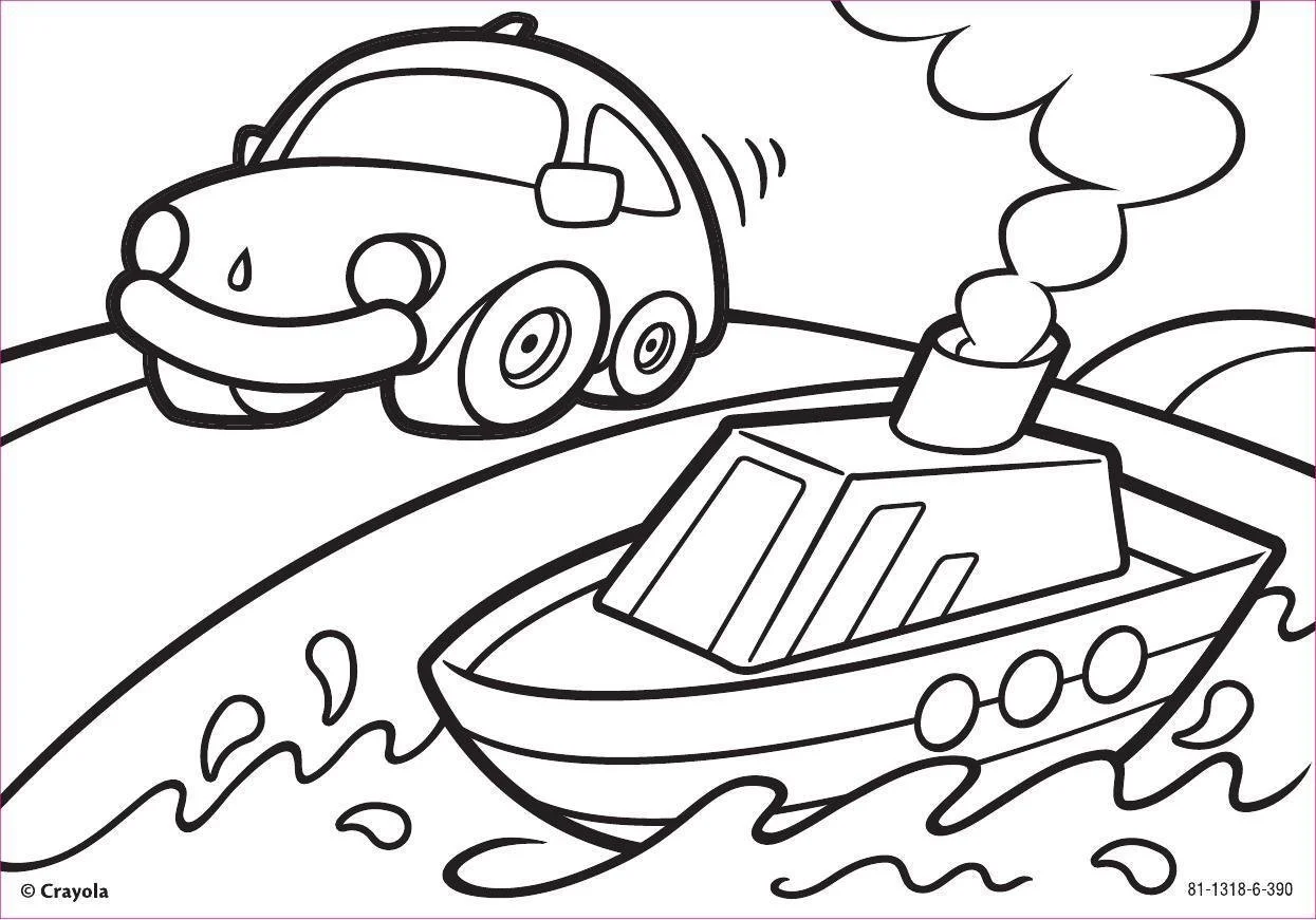 Wassertransport Ausmalbilder 12