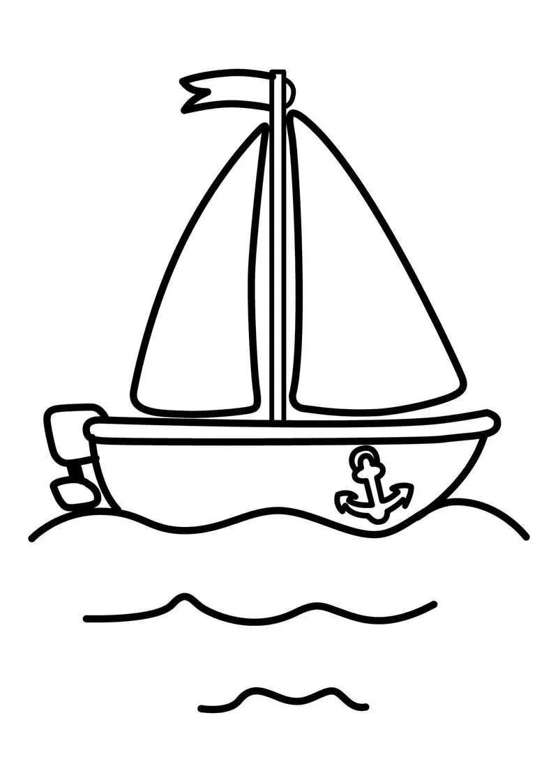 Wassertransport Ausmalbilder 2