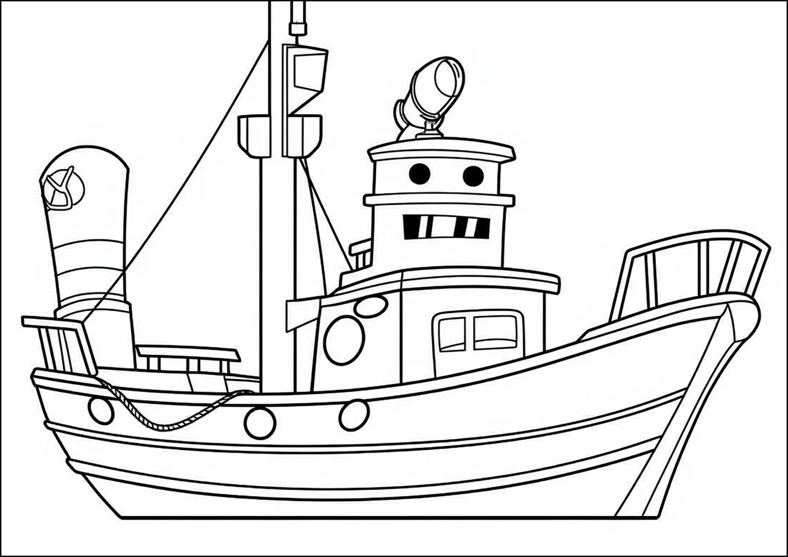 Wassertransport Ausmalbilder 4