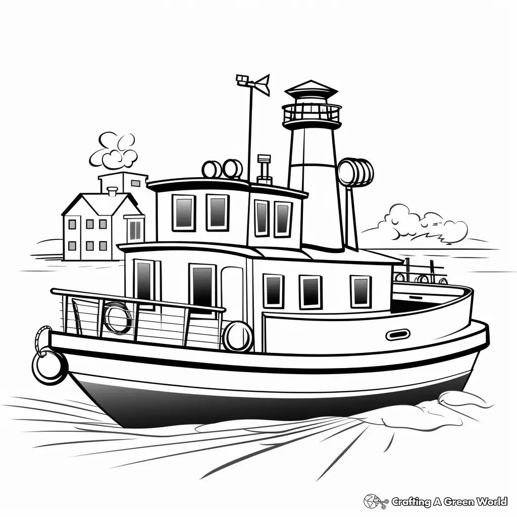 Wassertransport Ausmalbilder 9