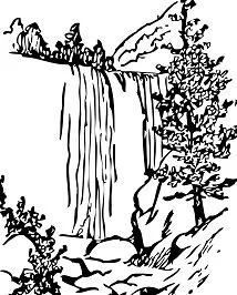 Cascadas Para Colorear 15