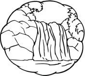 Cascadas Para Colorear 17