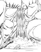 Cascadas Para Colorear 25