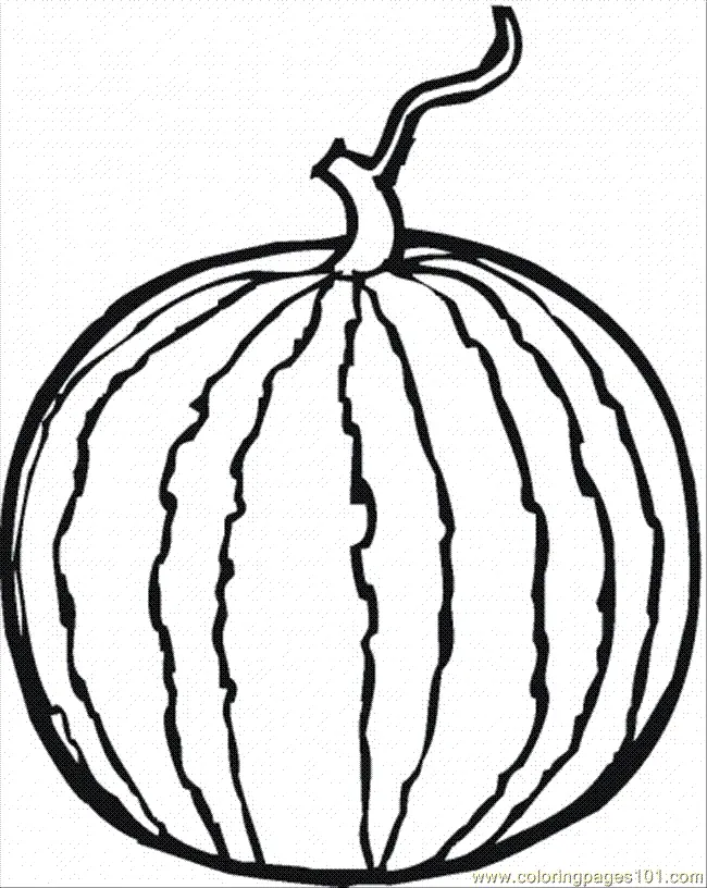 Watermelon Coloring Pages 20
