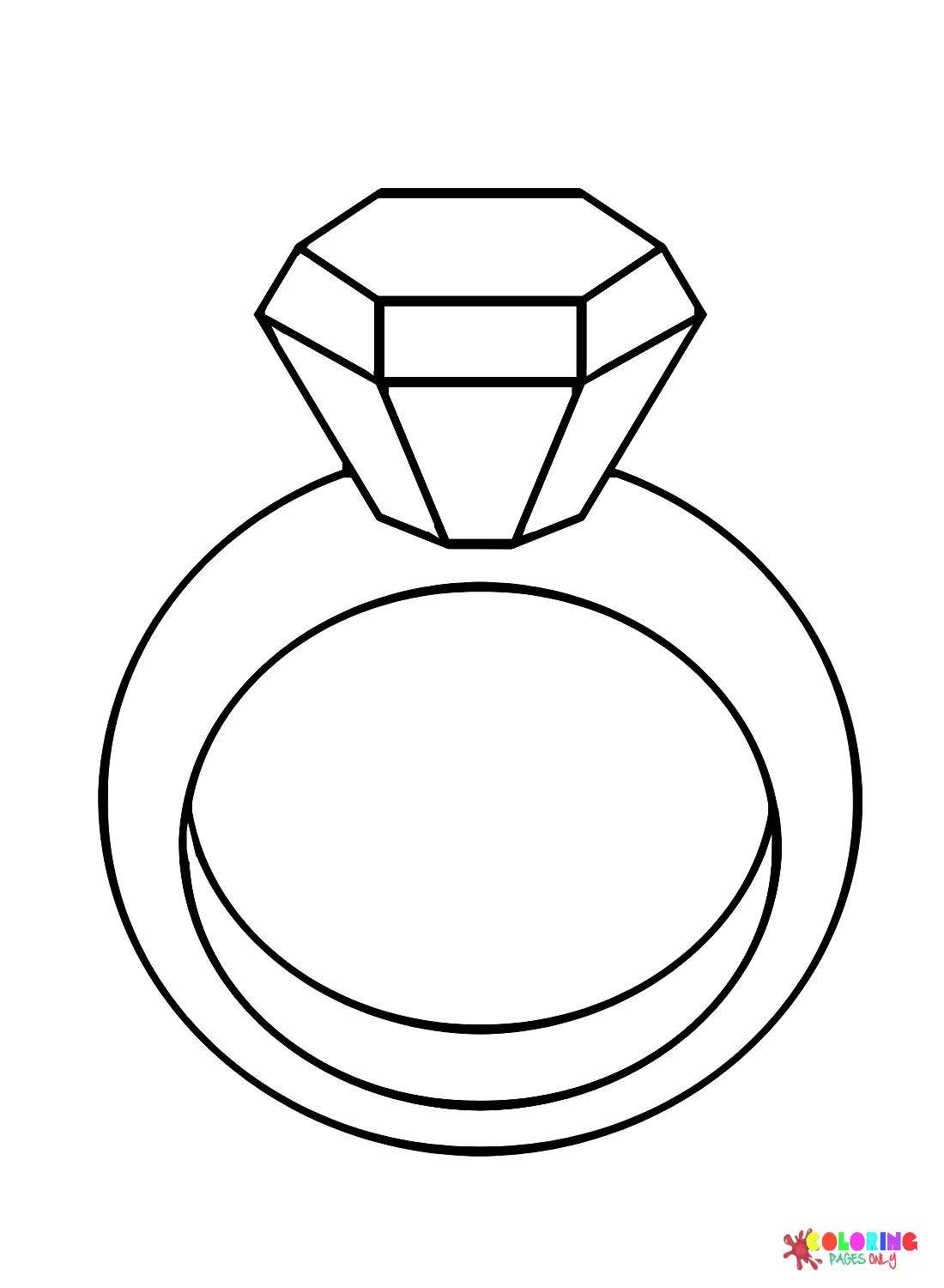 Desenhos de Alianca de Casamento Para Colorir 11