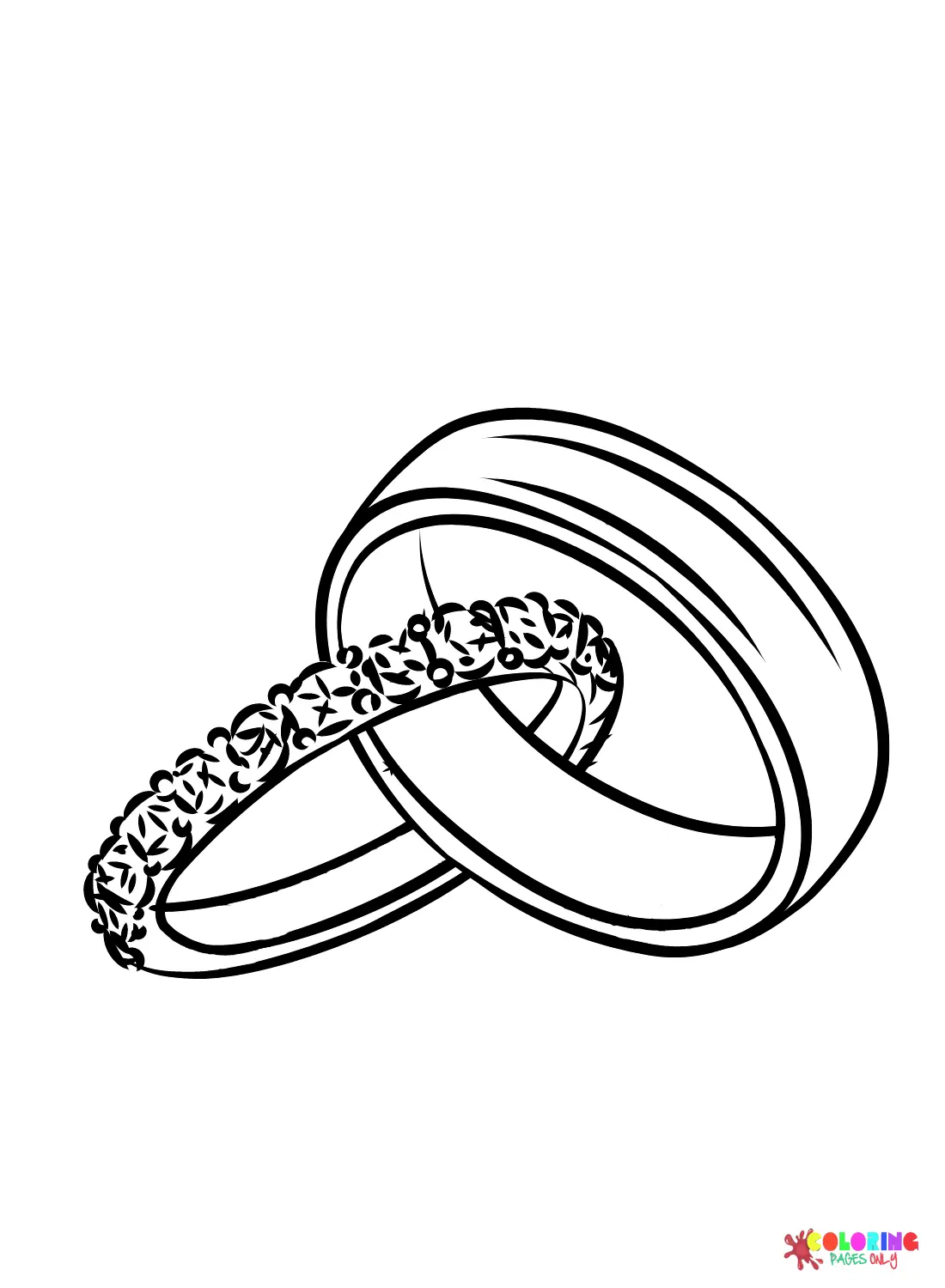 Desenhos de Alianca de Casamento Para Colorir 15