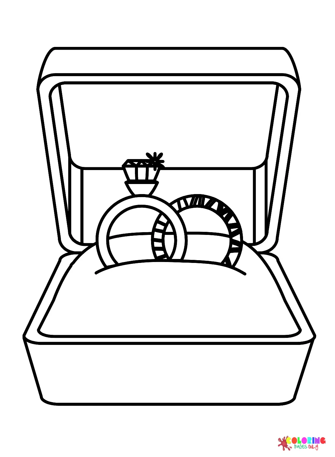 Desenhos de Alianca de Casamento Para Colorir 16