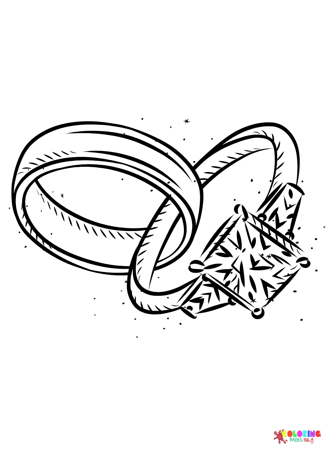 Desenhos de Alianca de Casamento Para Colorir 9