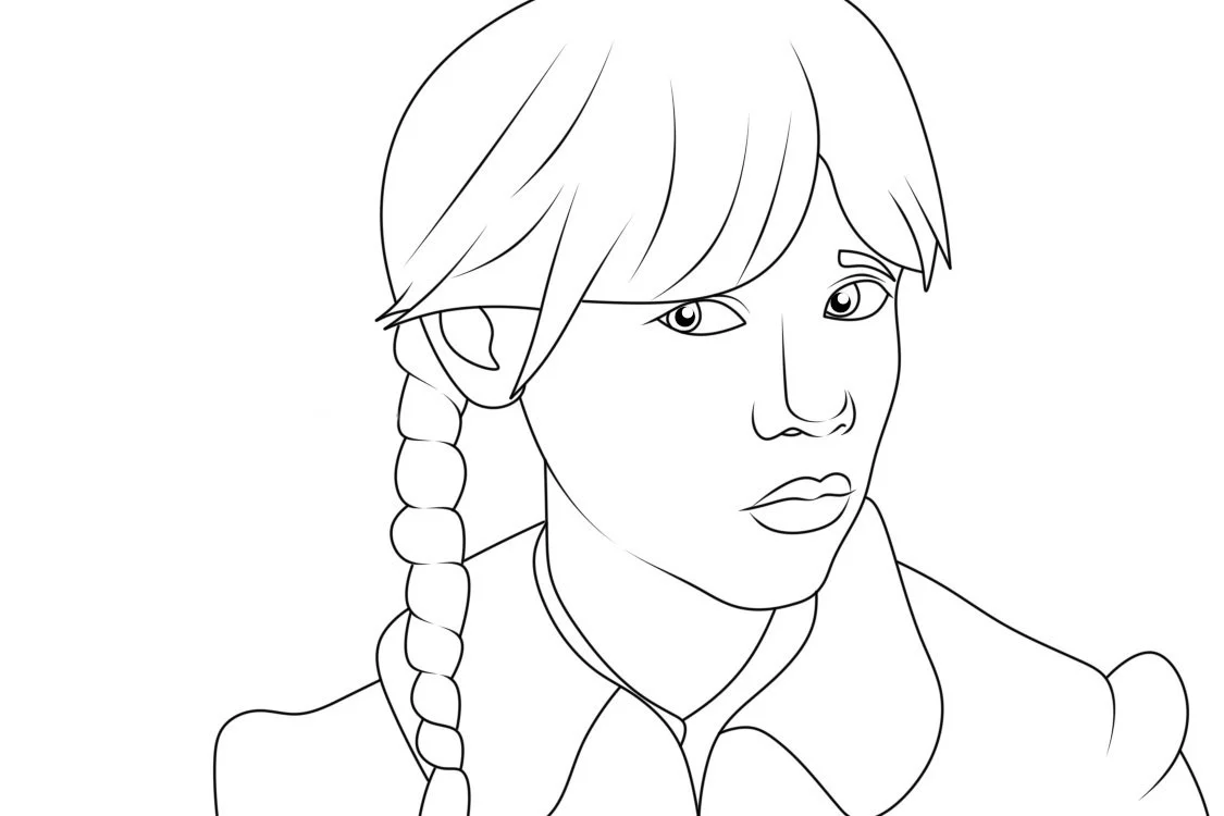Wednesday Addams Coloring Pages 11