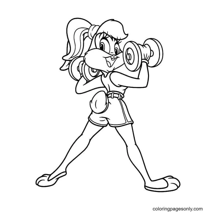 Weightlifting Coloring Pages 1