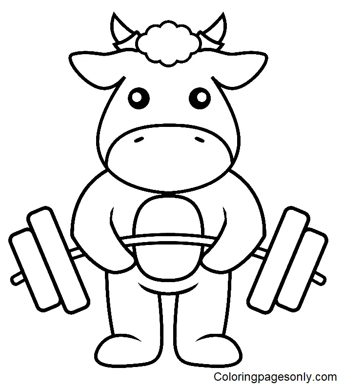 Weightlifting Coloring Pages 11