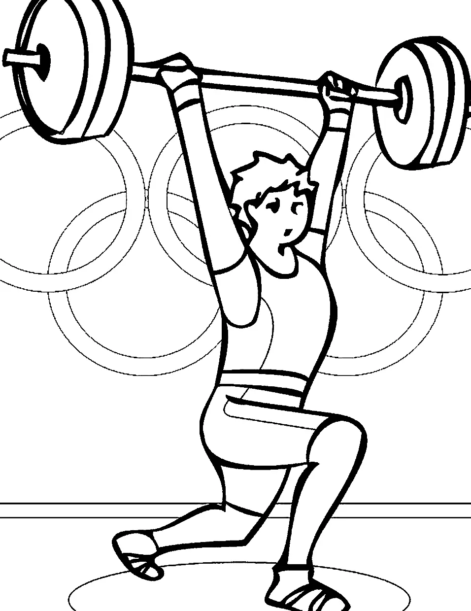 Weightlifting Coloring Pages 12