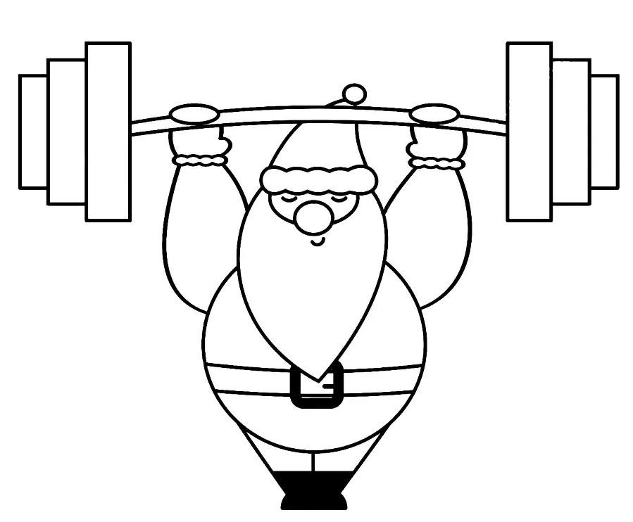 Weightlifting Coloring Pages 13