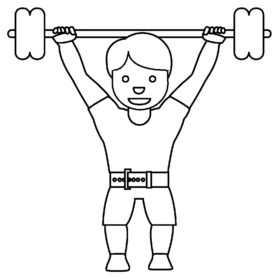Weightlifting Coloring Pages 18