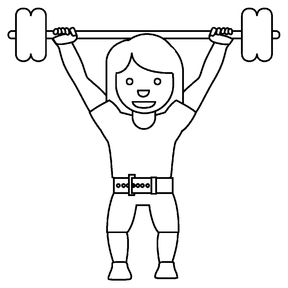 Weightlifting Coloring Pages 22