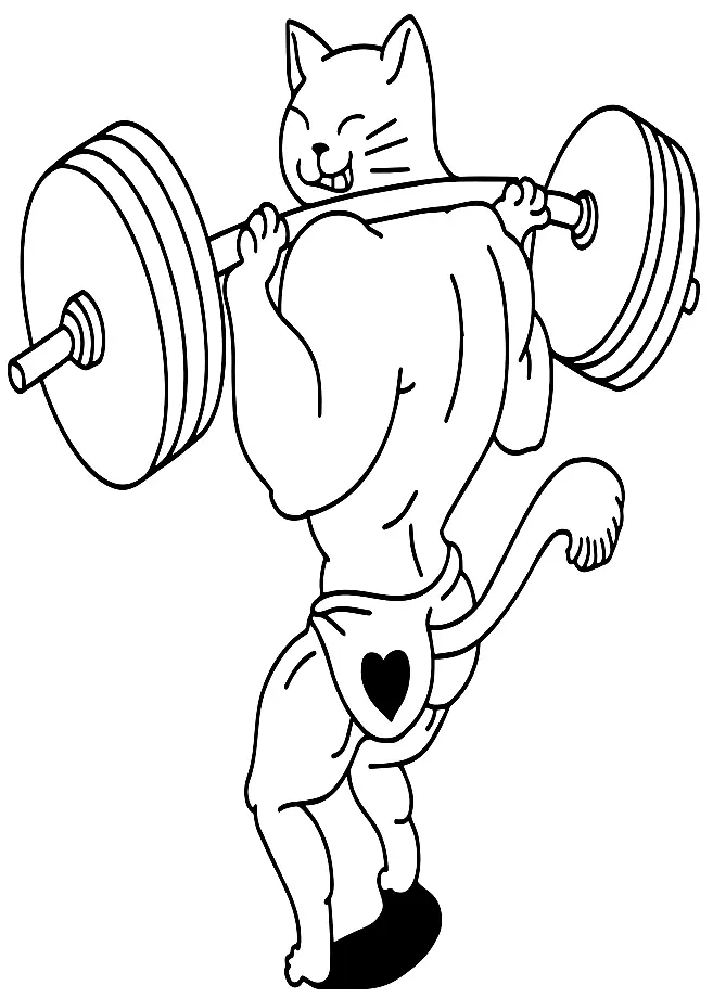 Weightlifting Coloring Pages 28