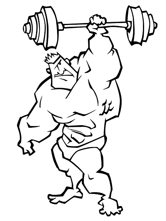 Weightlifting Coloring Pages 29