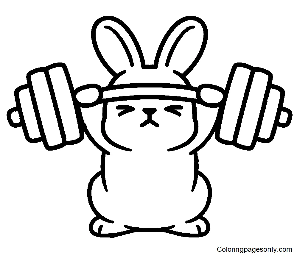 Weightlifting Coloring Pages 3