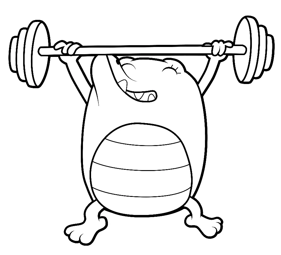 Weightlifting Coloring Pages 32