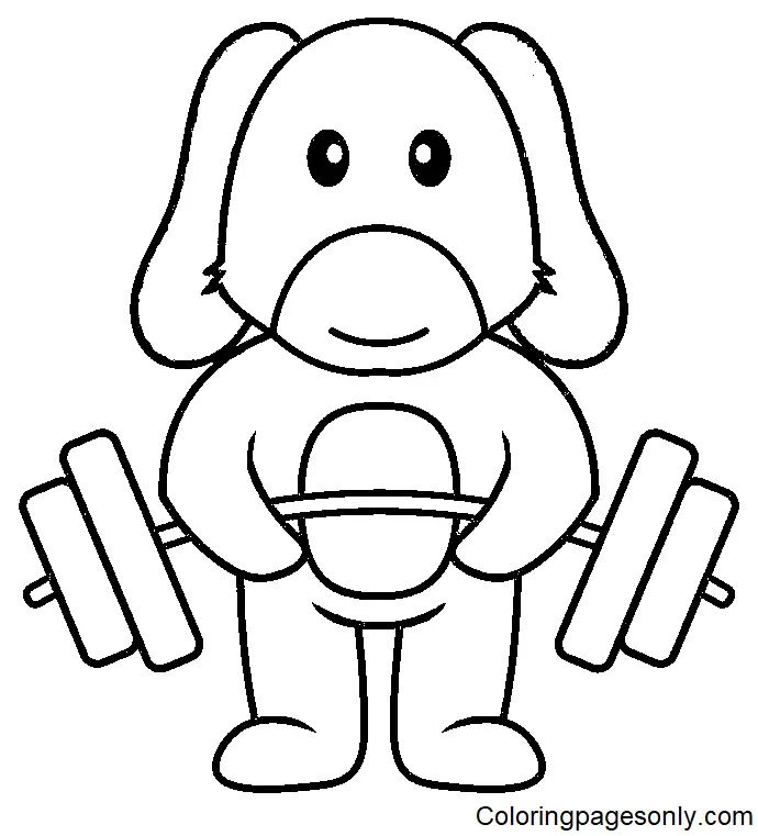 Weightlifting Coloring Pages 38