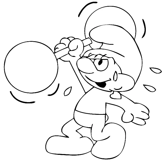 Weightlifting Coloring Pages 39