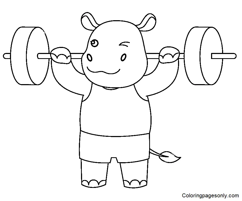 Weightlifting Coloring Pages 48
