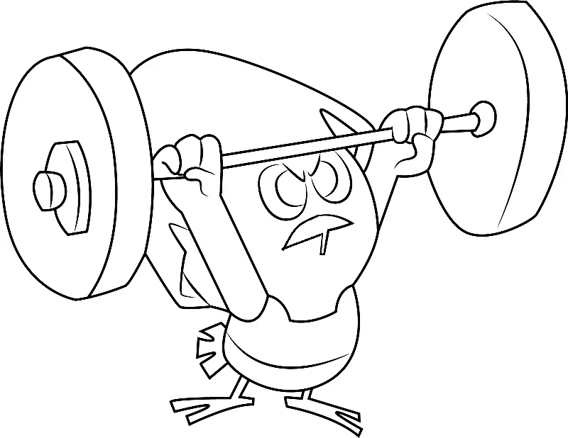 Weightlifting Coloring Pages 49