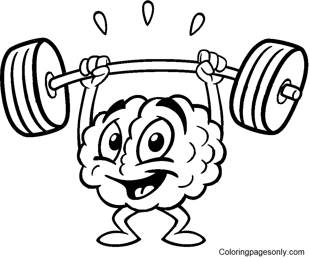 Weightlifting Coloring Pages 5