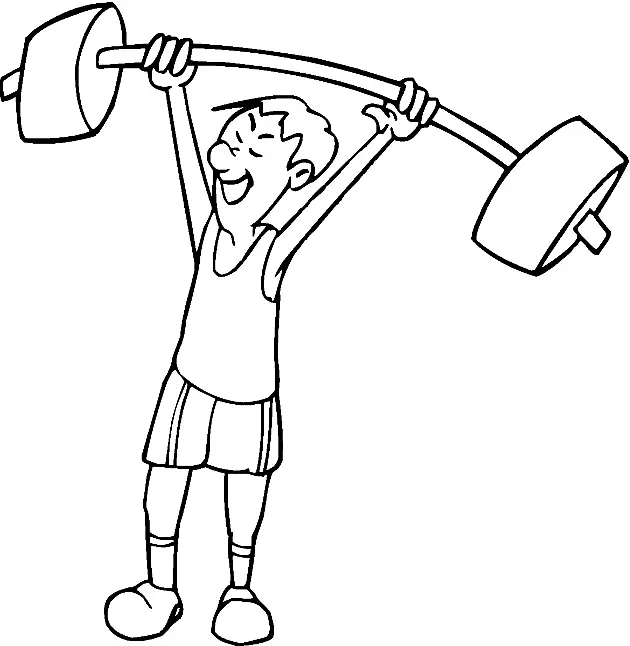 Weightlifting Coloring Pages 53