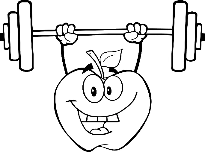 Weightlifting Coloring Pages 8