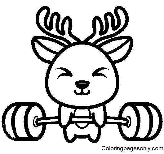 Weightlifting Coloring Pages 9
