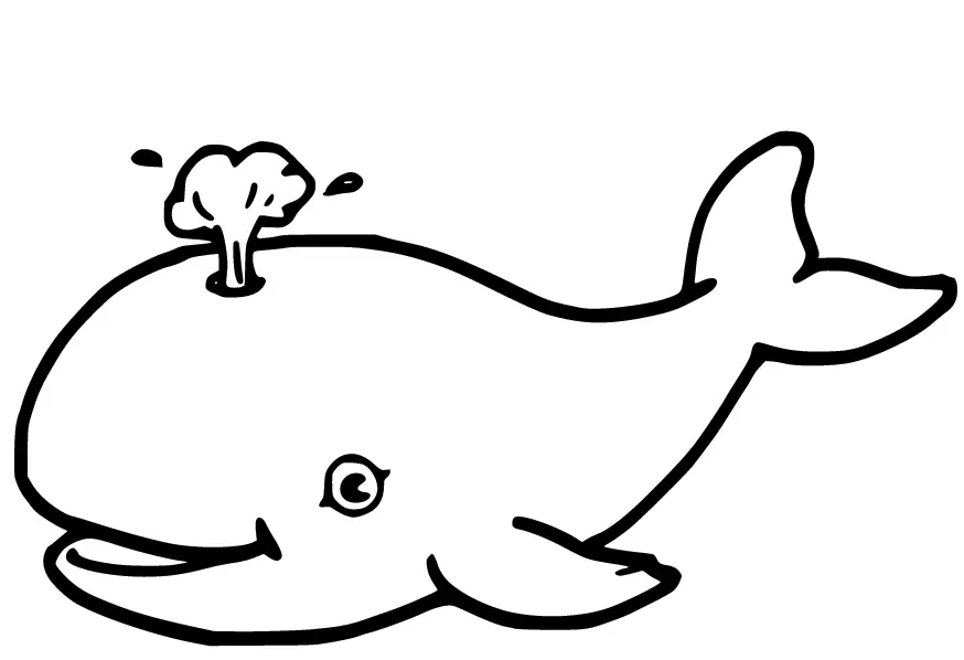 Desenhos de Baleias Para Colorir 14