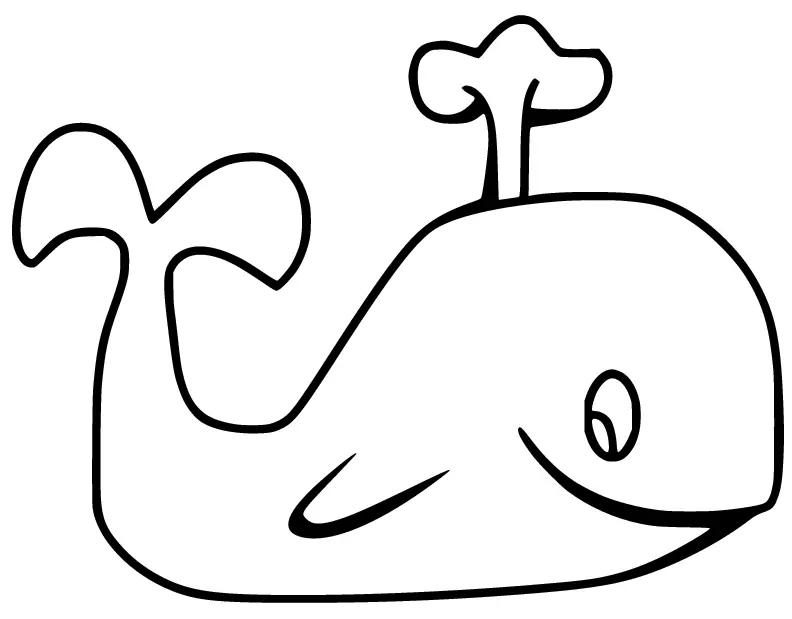 Desenhos de Baleias Para Colorir 30