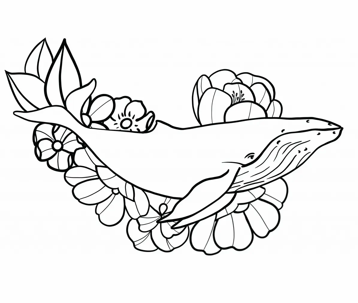 Desenhos de Baleias Para Colorir 4