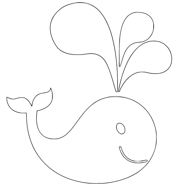 Desenhos de Baleias Para Colorir 42