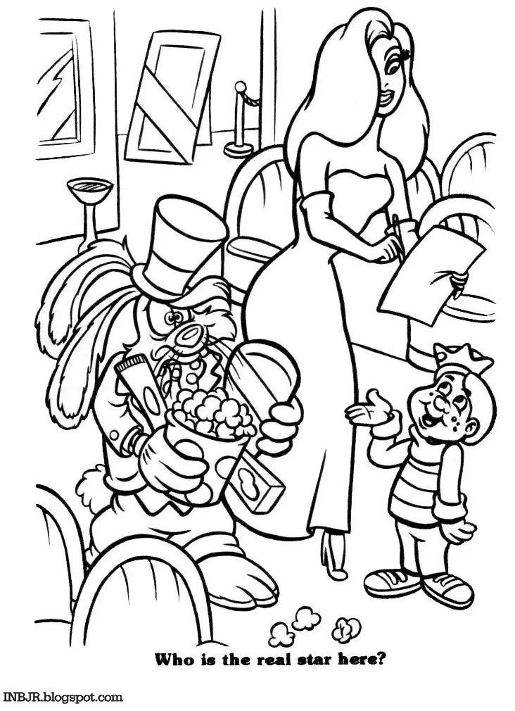 Desenhos de Quem emoldurou Roger Rabbit Para Colorir 14