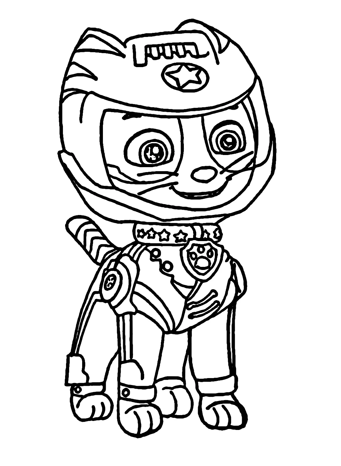 Wild Cat Paw Patrol Coloring Pages 4