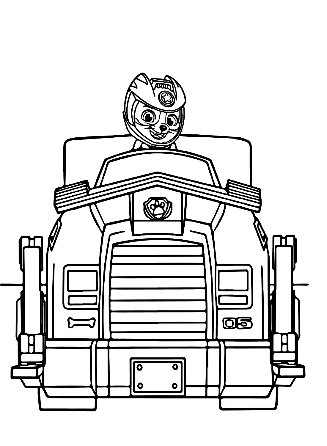 Wild Cat Paw Patrol Coloring Pages 6