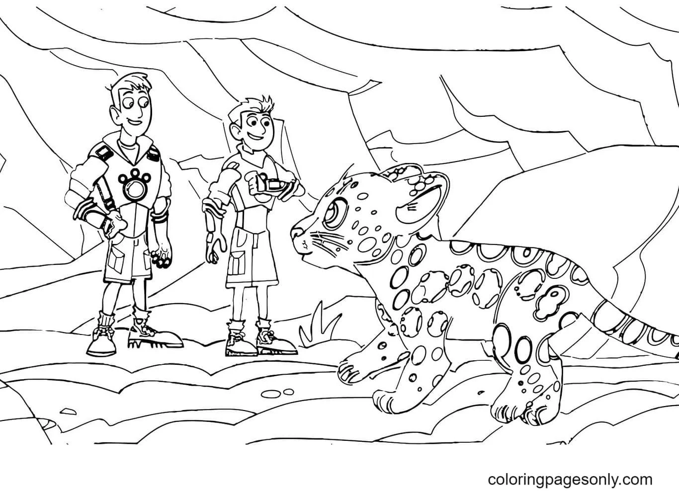 Wild Kratts Para Colorear 1
