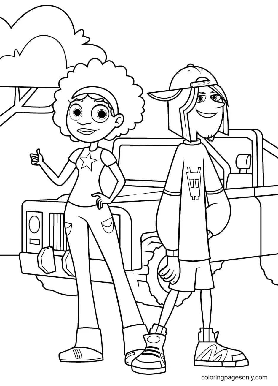 Wild Kratts Para Colorear 11