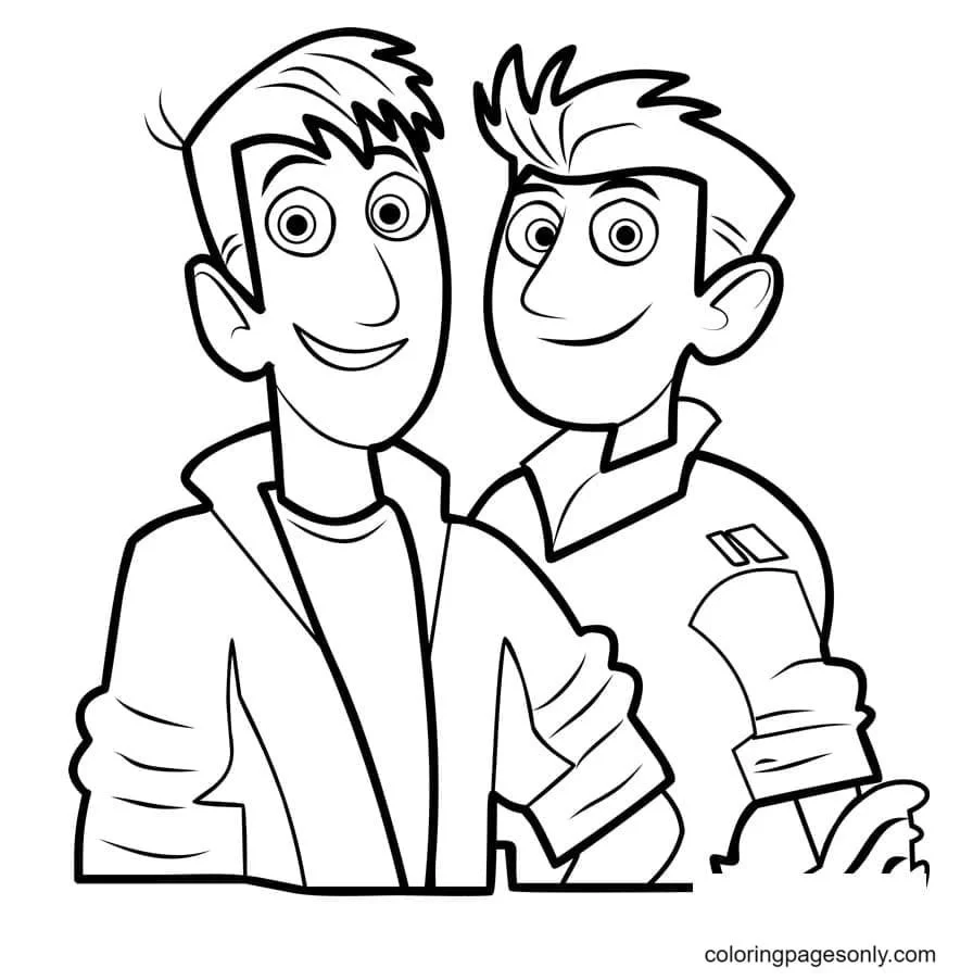 Wild Kratts Para Colorear 25