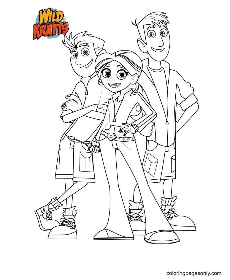 Wild Kratts Para Colorear 29