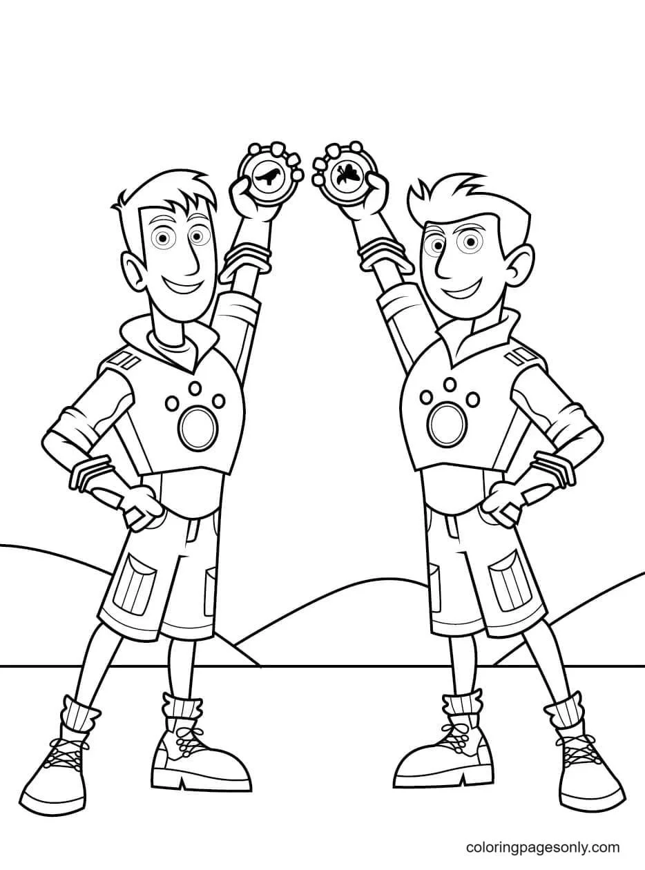 Wild Kratts Para Colorear 32