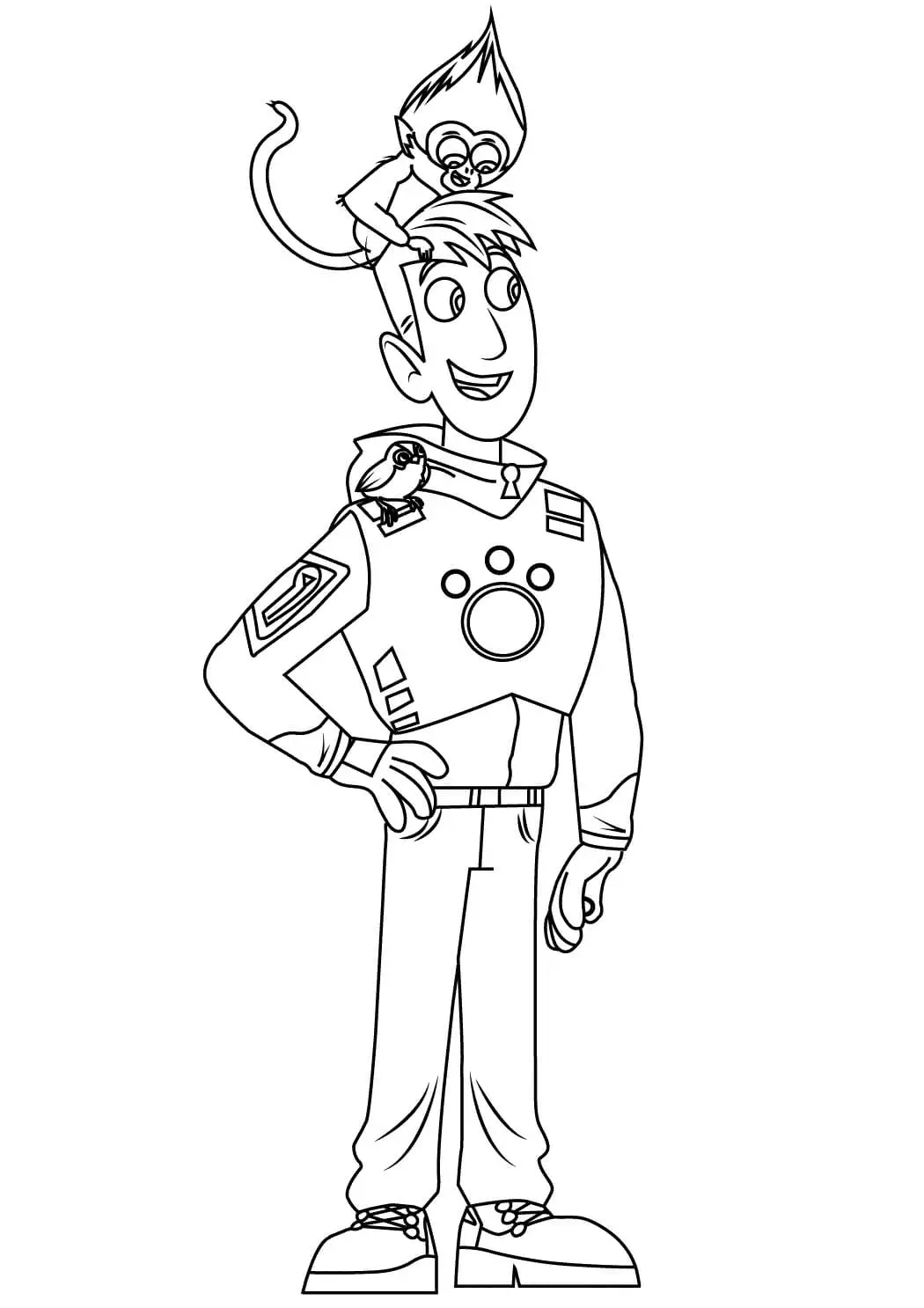 Wild Kratts Para Colorear 38