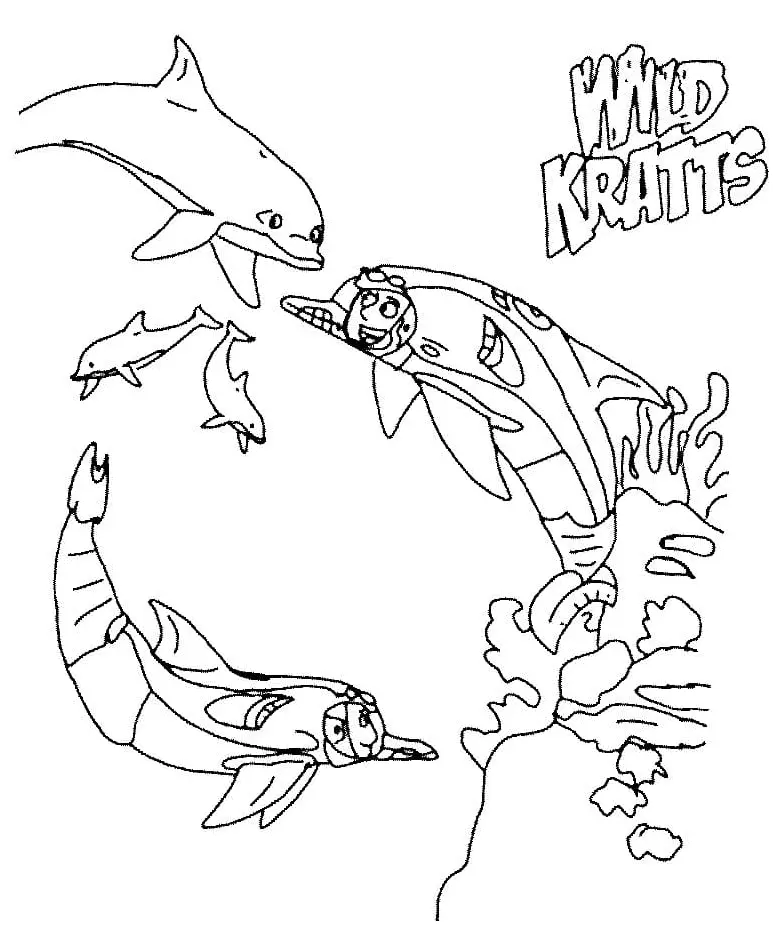 Wild Kratts Para Colorear 39