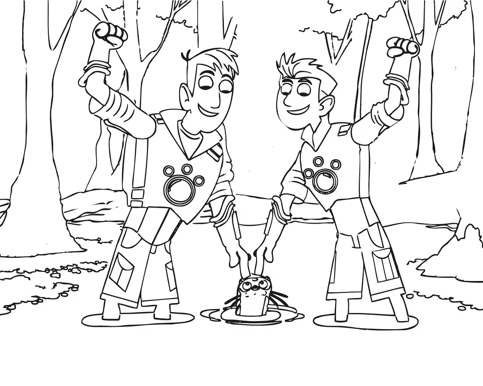 Wild Kratts Para Colorear 44