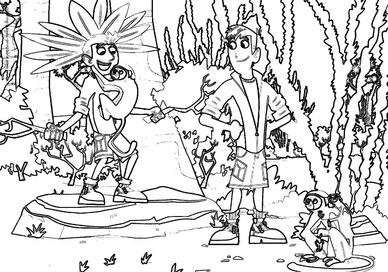 Wild Kratts Para Colorear 45